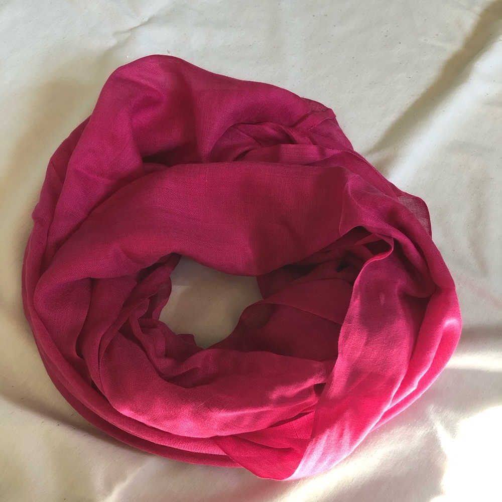 Pink Calvin Klein Infinity Scarf